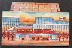 Railroad Ink - Promo Board #2 – Red Train