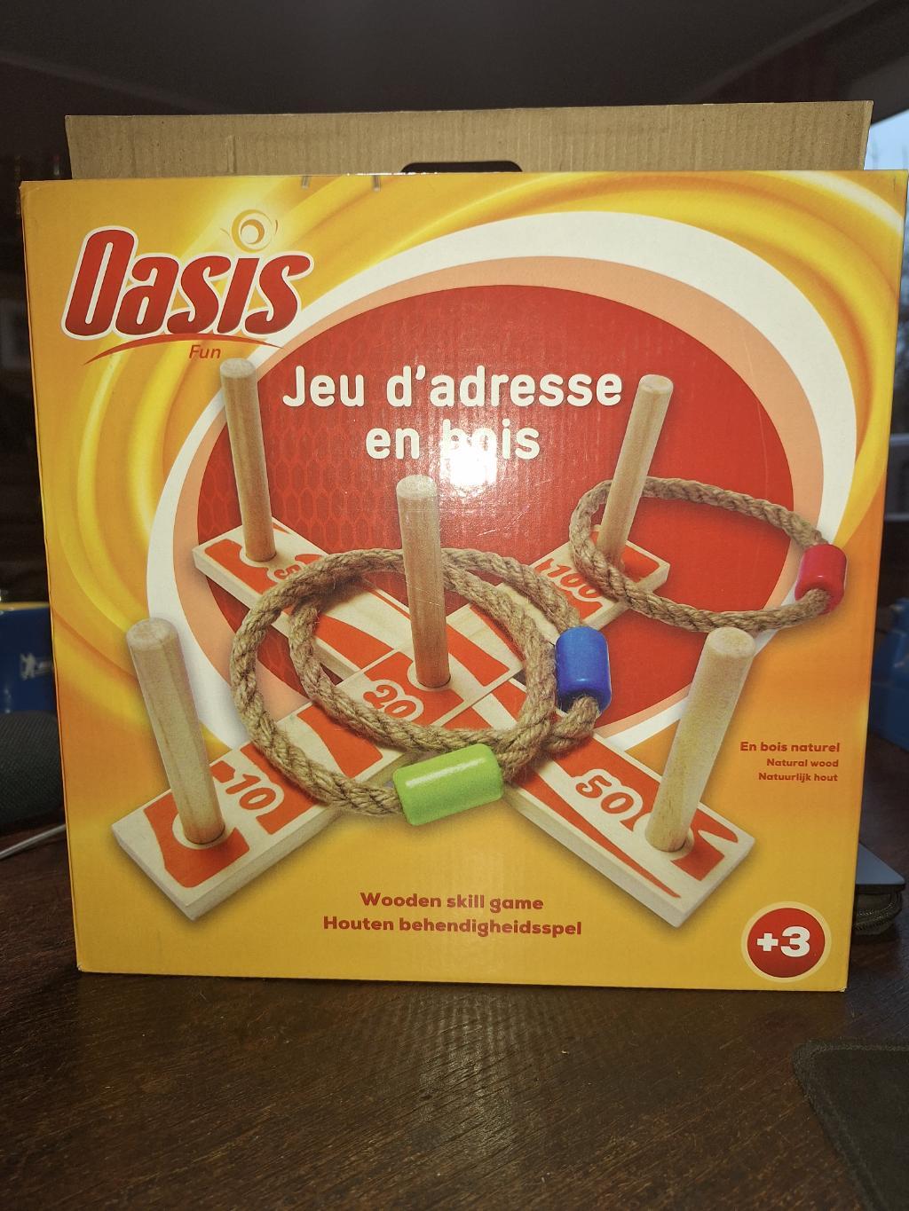 Oasis Fun Jeu D'adresse En Bois