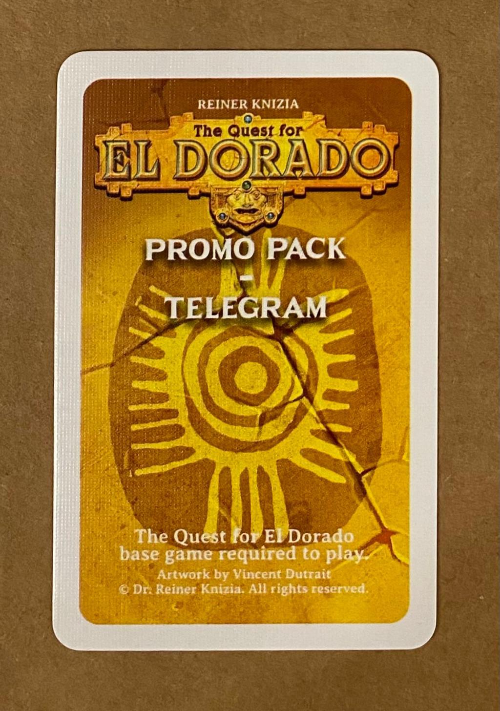 The Quest For El Dorado - Promo Pack - Telegram