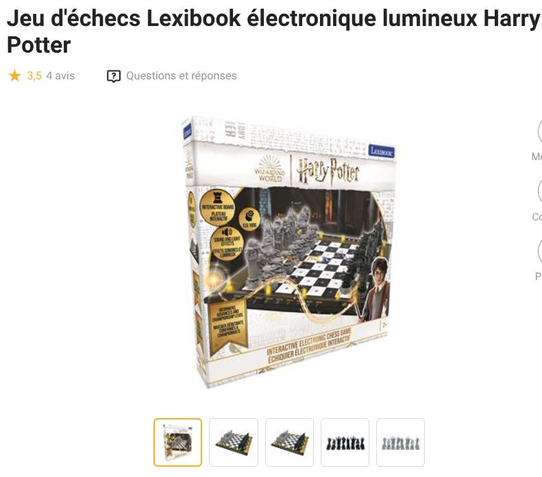 Jeu électronique Lumin Cg 30000 Lexibook Harry Potter Système Elo 1800 Jeu électronique Lumin Cg 30000 Lexibook Harry Potter Système Elo 1800