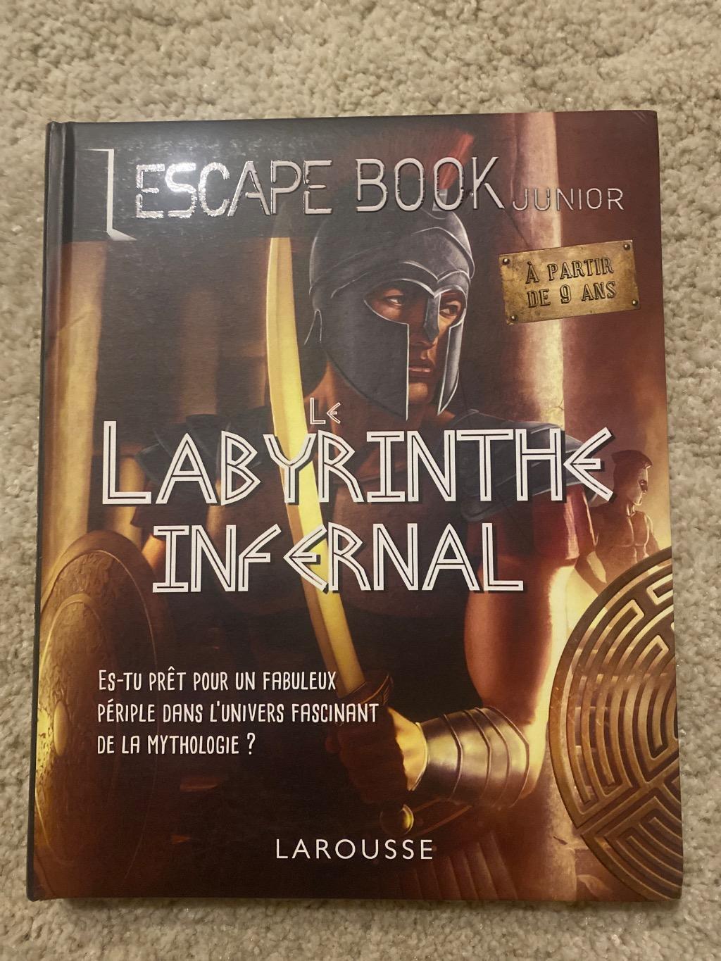 Escape Book Junior Le Labyrinthe Infernal