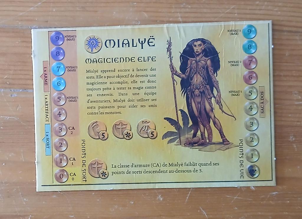 Dungeons & Dragons: Le Jeu De Plateau - Fiche Mialyë