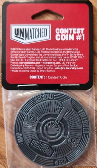 Unmatched Contest Coin Unmatched Contest Coin