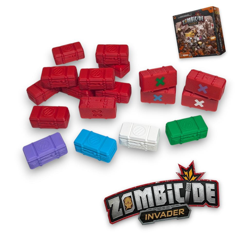 Lot 18 Caisses Objectifs 3d