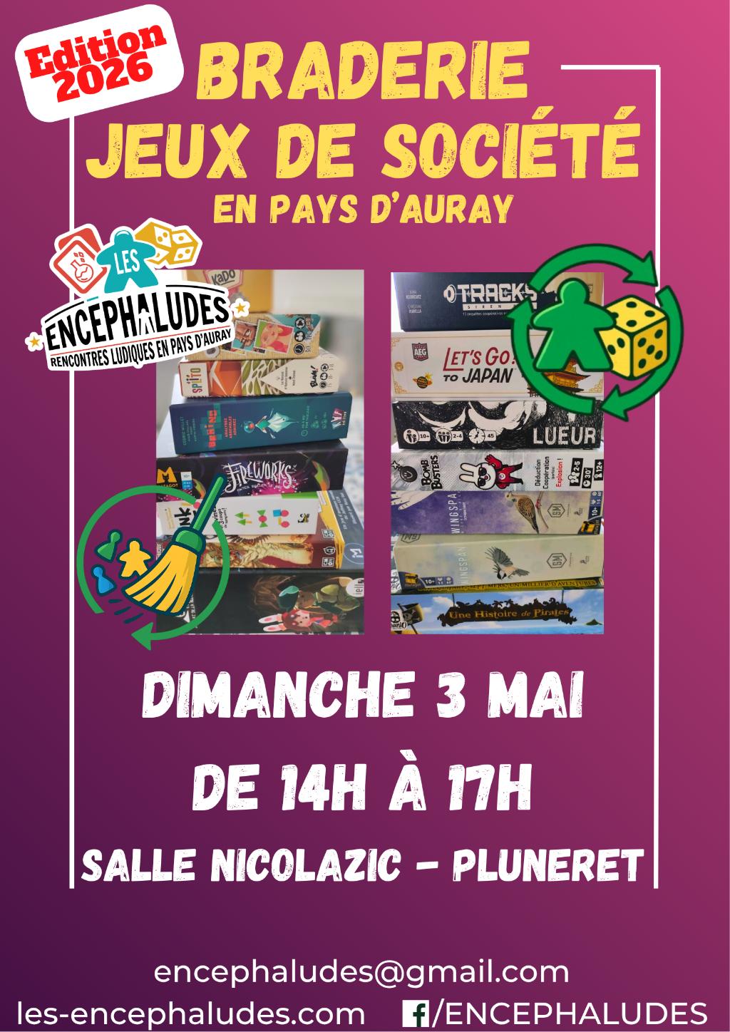 Braderie Jeux De Société Pluneret - Les Encéphaludes