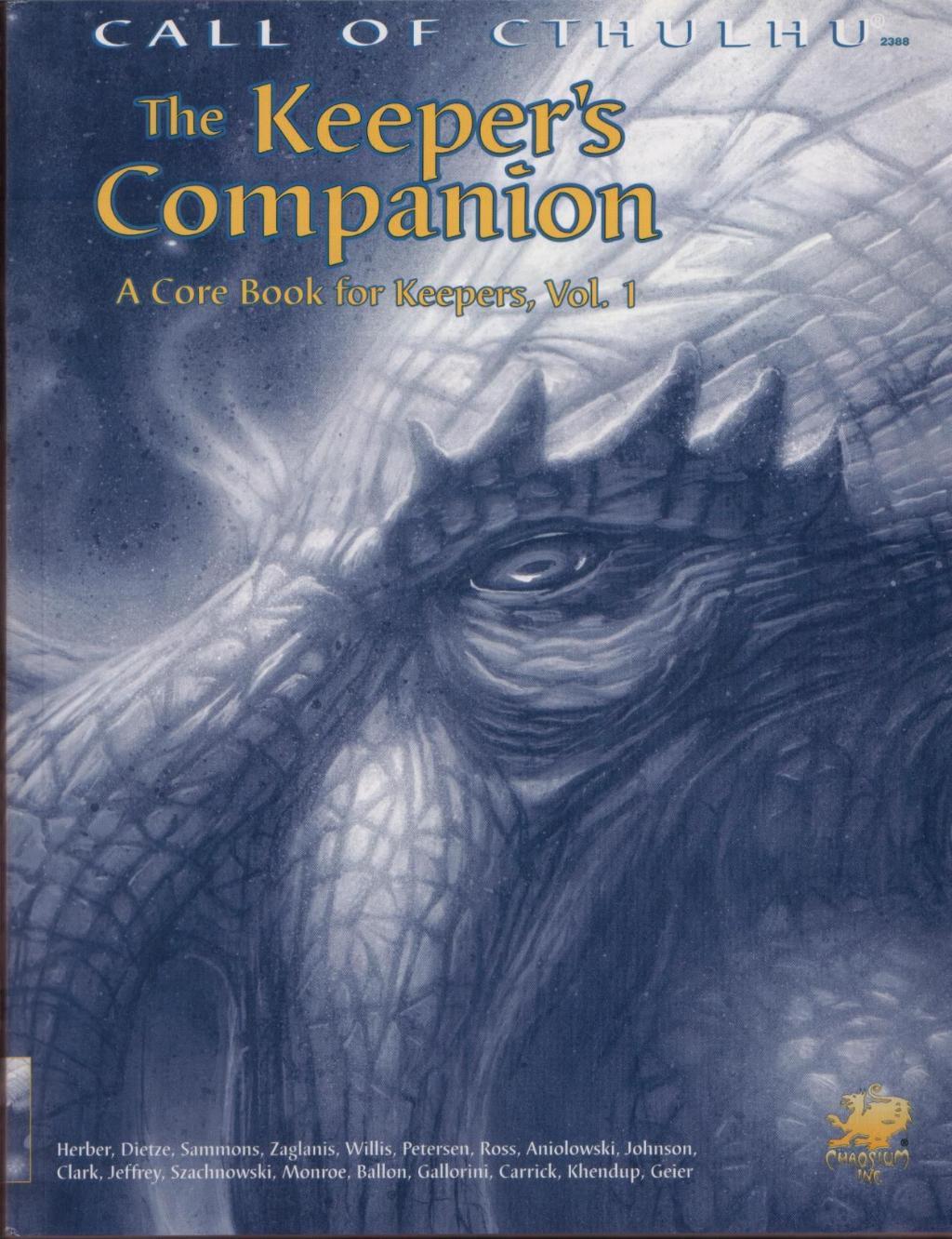 Call Of Cthulhu - The Keeper's Companion Vol 1