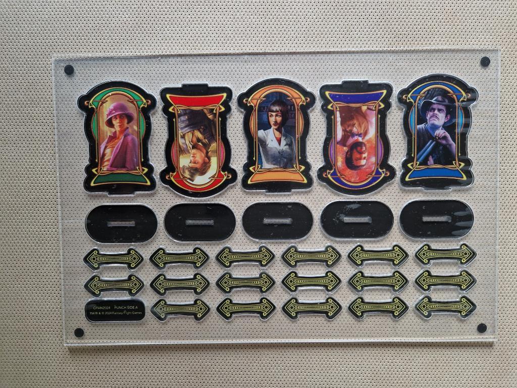 Horreur à Arkham - Le Jeu De Cartes - Arkham Nights 2024 - Planche De Personnages En Plastique