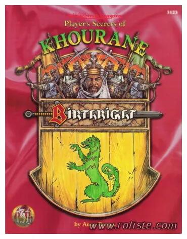Ad&d - Birthright - Player's Secrets Of Khourane