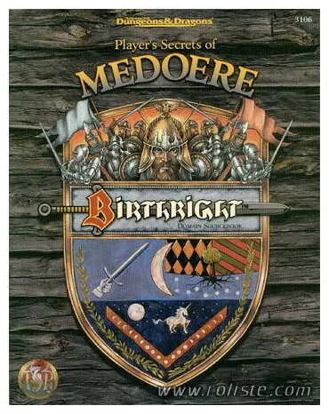 Ad&d - Birthright - Player's Secrets Of Medoere