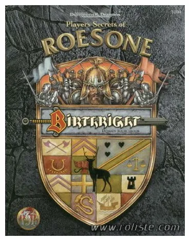 Ad&d - Birthright - Player's Secrets Of Roesone