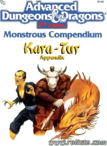 Ad&d - Oriental Adventures - Mc6 - Monstrous Compendium : Kara-tur