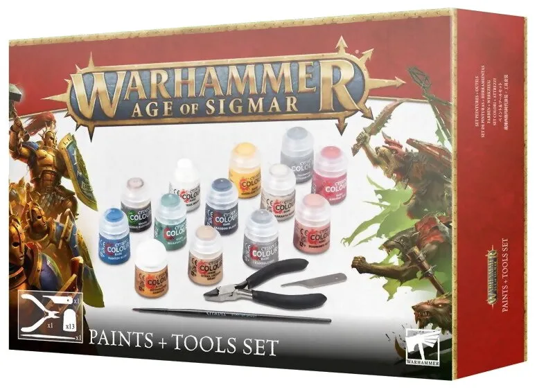 Age Of Sigmar - Paints + Tools Set Age Of Sigmar - Paints + Tools Set