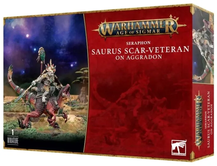 Age Of Sigmar - Saurus Scar-veteran On Aggradon Seraphon