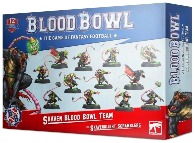 Blood Bowl - Skaven Blood Bowl Team - The Skavenblight Scramblers Blood Bowl - Skaven Blood Bowl Team - The Skavenblight Scramblers