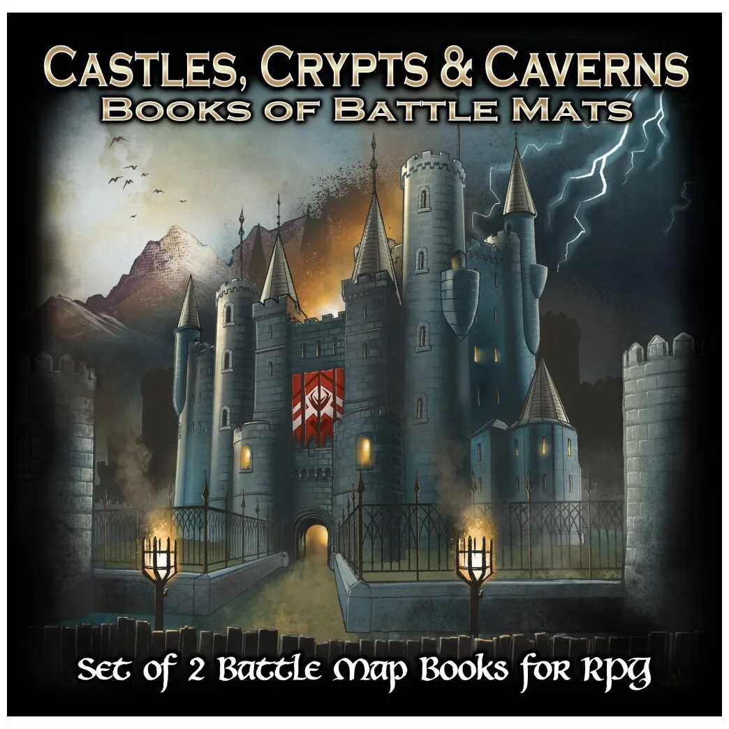 Book Of Battle Mats - Castles, Crypts And Caverns