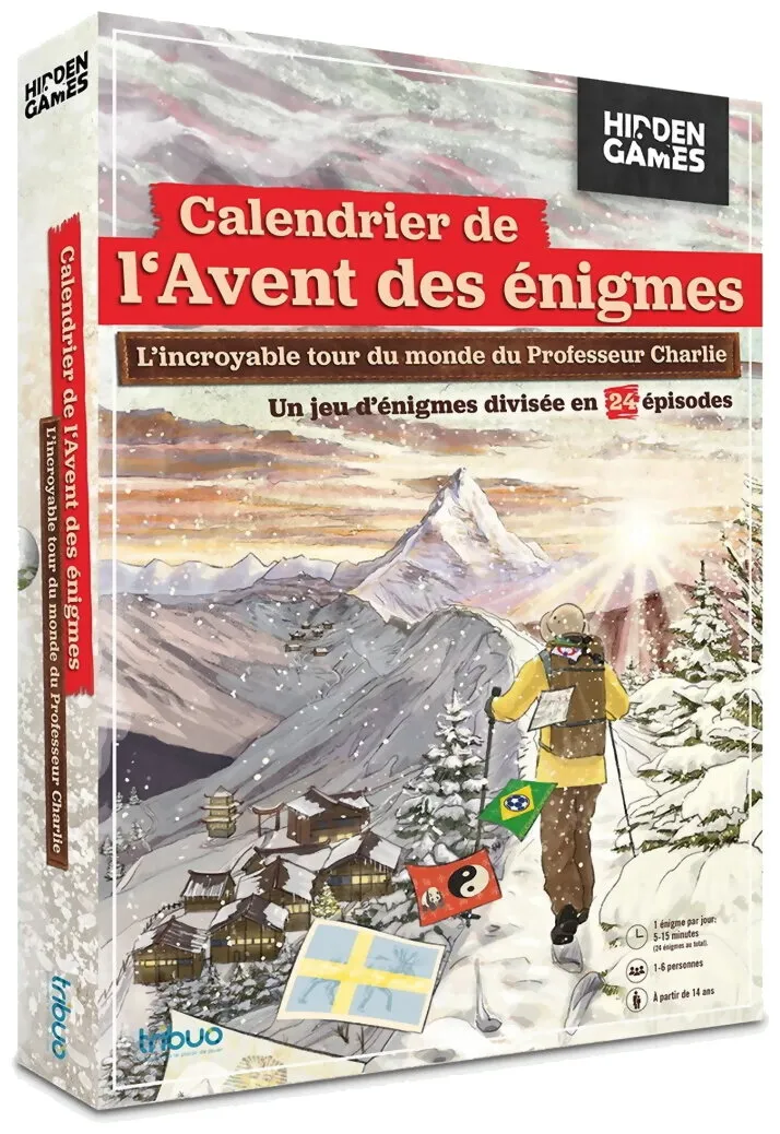 Calendrier De L'avent Des Énigmes - L'incroyable Tour Du Monde Du Professeur Charlie