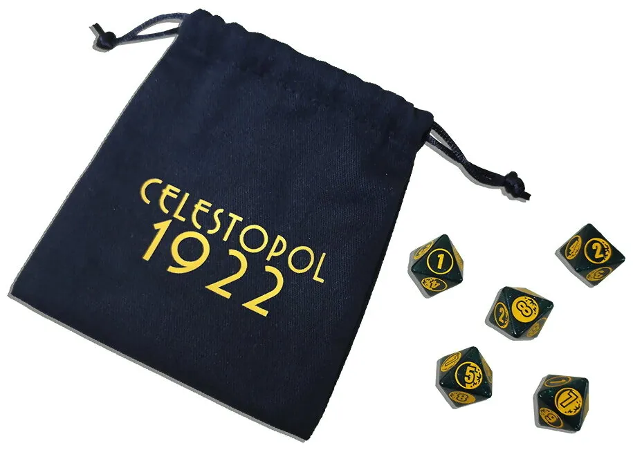 Célestopol 1922 - Set De 5 Dés De La Lune Célestopol 1922 - Set De 5 Dés De La Lune