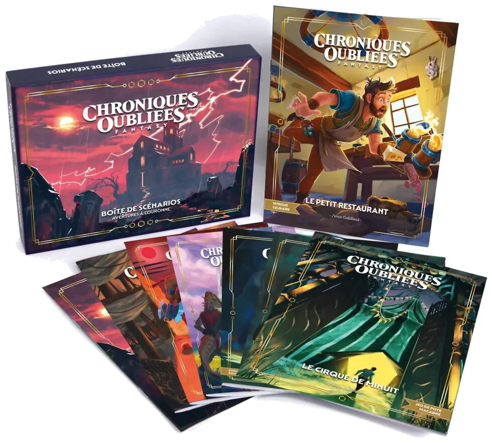 Chroniques Oubliées Fantasy - Boîte De Scénarios De La Seconde Campagne De Financement Aventures À Couronne Chroniques Oubliées Fantasy - Boîte De Scénarios De La Seconde Campagne De Financement Aventures À Couronne