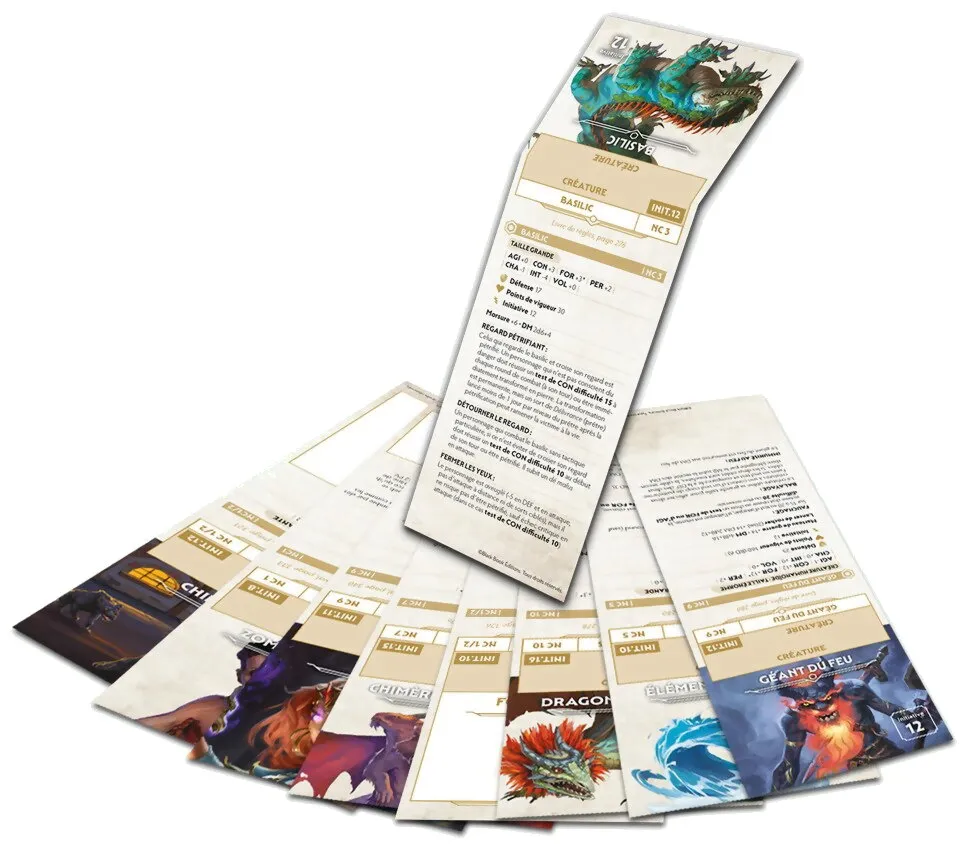 Chroniques Oubliées Fantasy - Mémentos De Pnj + Monstres Des Scénarios Du Livre De Base 2e édition