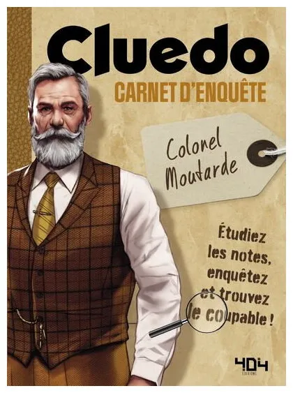 Cluedo Carnet D'enquête - Colonel Moutarde