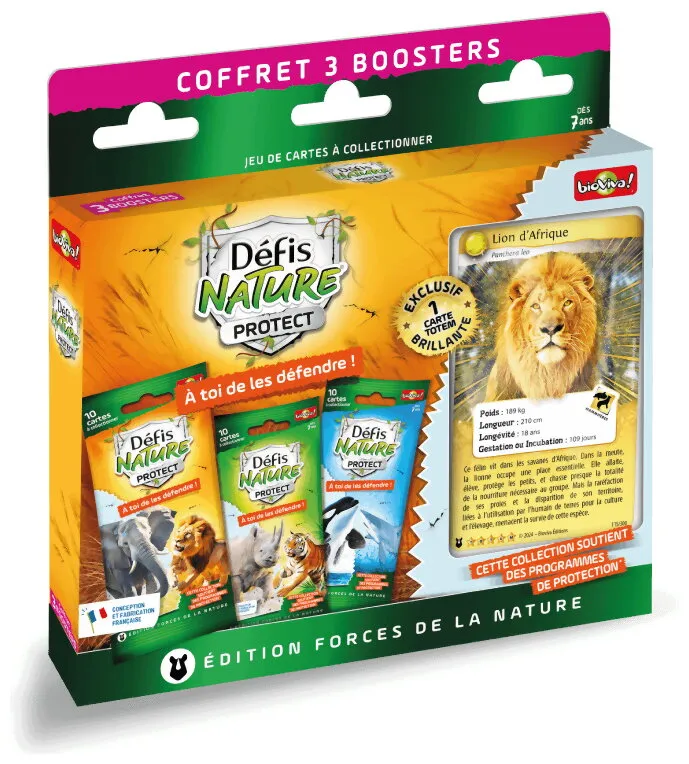 Défis Nature Protect - Coffret 3 Boosters Forces De La Nature Défis Nature Protect - Coffret 3 Boosters Forces De La Nature