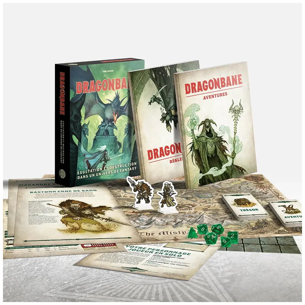 Dragonbane - Boîte De Jeu Aventures Et Chaos Dans Un Univers De Fantasy