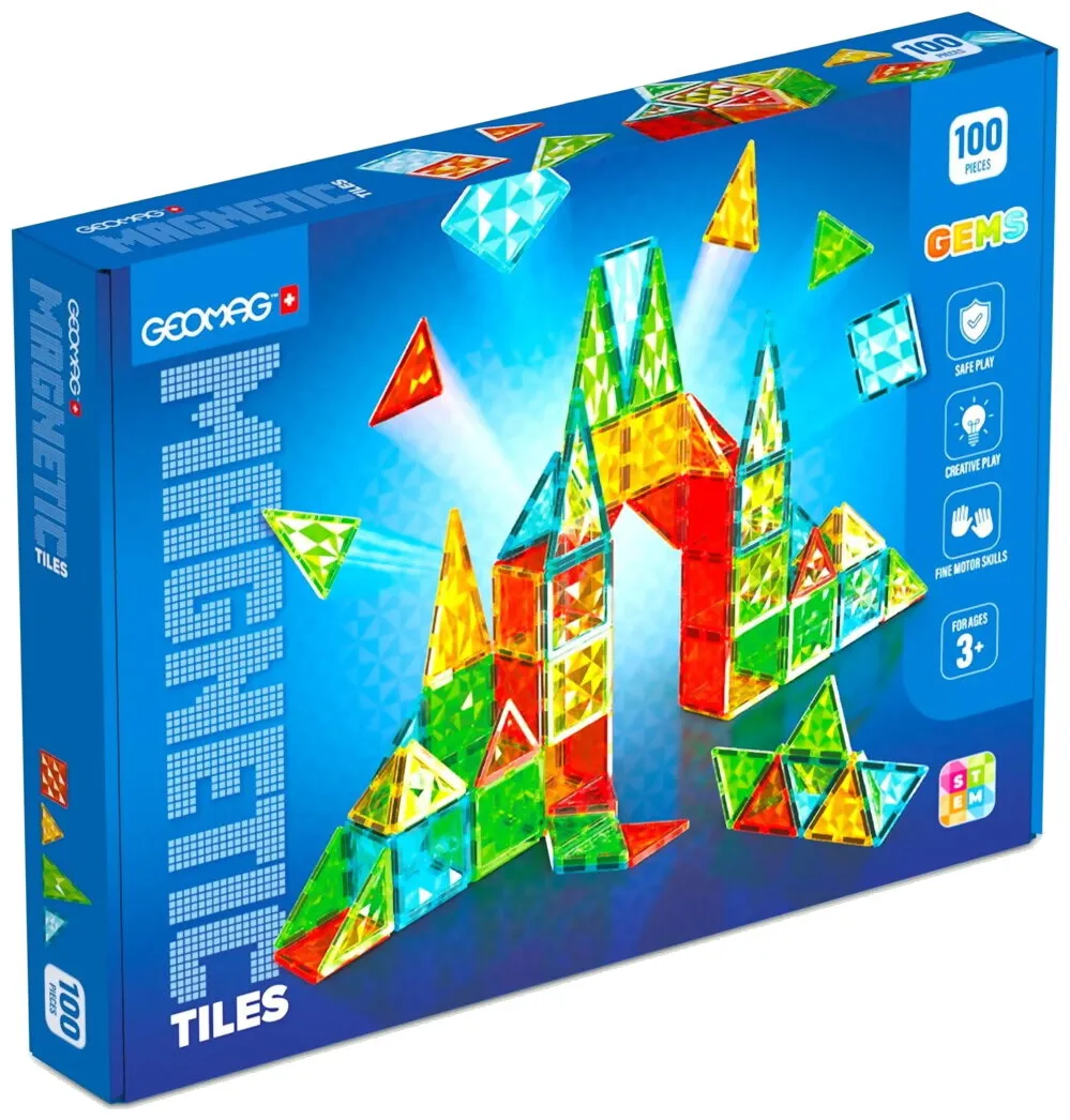 Geomag - Magnetic Tiles 100 Pièces Geomag - Magnetic Tiles 100 Pièces