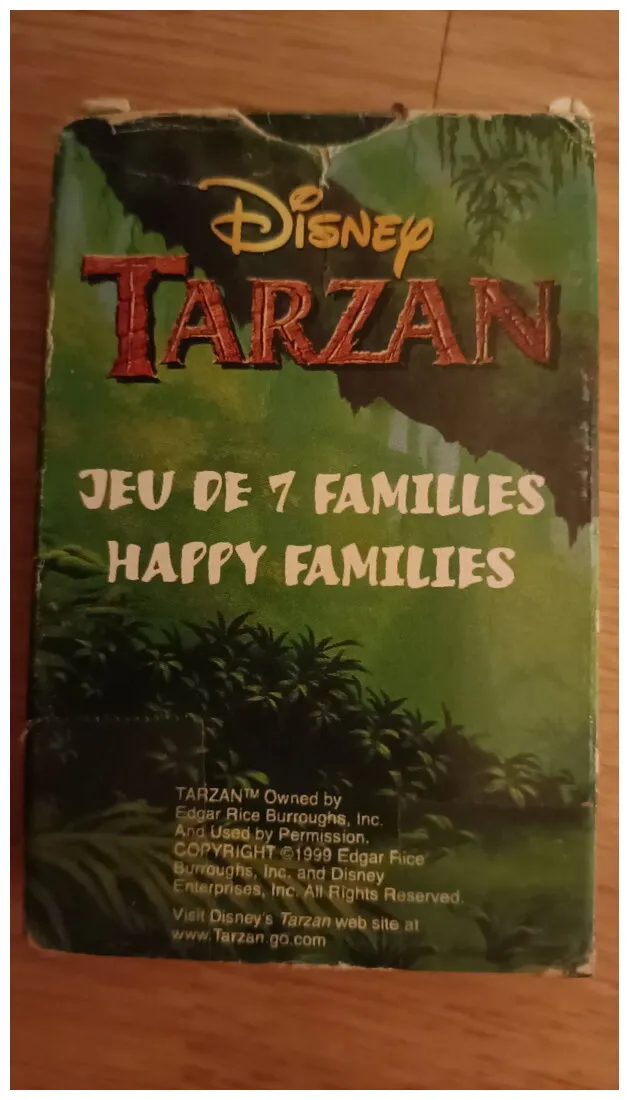 Jeu De 7 Familles - Disney Tarzan Jeu De 7 Familles - Disney Tarzan