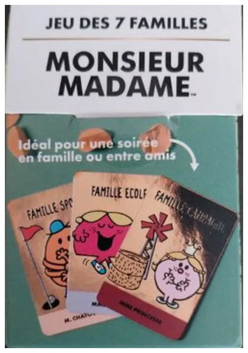 Jeu Des 7 Familles Monsieur Madame Gold édition Jeu Des 7 Familles Monsieur Madame Gold édition