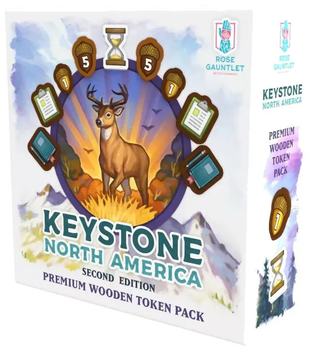 Keystone North America - Premium Wooden Token Pack Second Edition Keystone North America - Premium Wooden Token Pack Second Edition