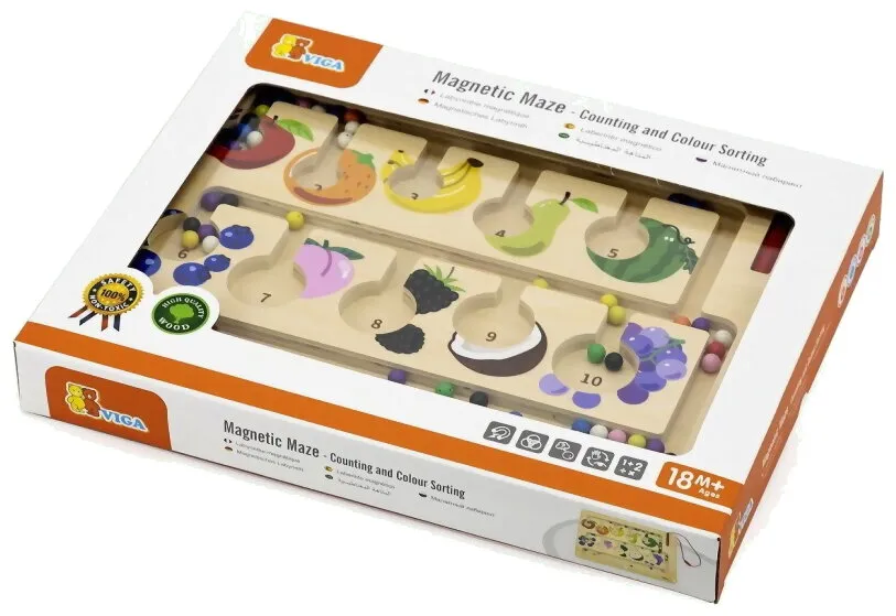 Labyrinthe Magnétique - Compter Et Assortir Les Couleurs