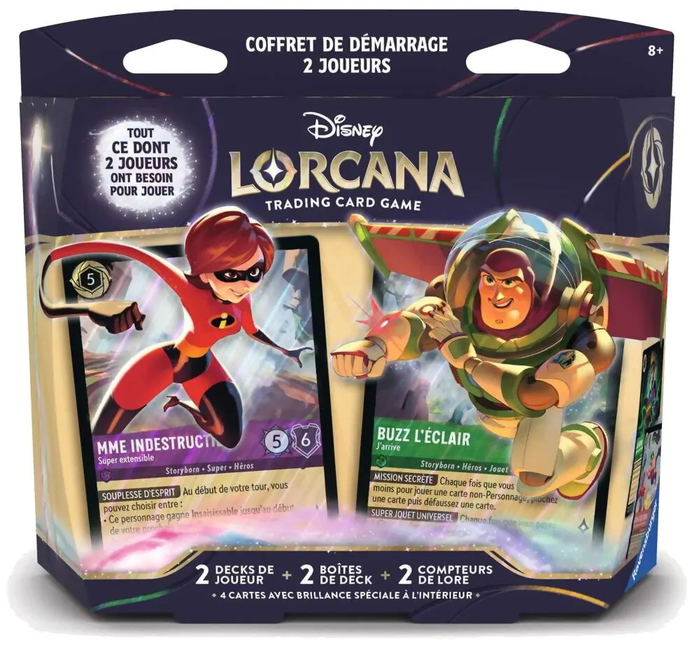 Lorcana - Madame Indestructible Et Buzz L'éclair Coffret De Démarrage 2 Joueurs
