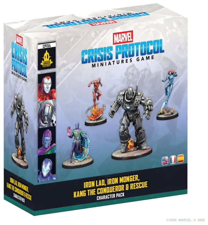 Marvel Crisis Protocol - Iron Lad, Iron Monger, Kang The Conqueror & Rescue Character Pack