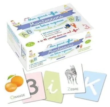 Mon Grand Coffret Montessori Des Lettres Rugueuses