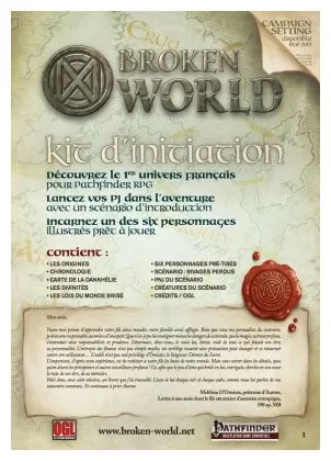 Pathfinder - Broken World - Kit D'initiation