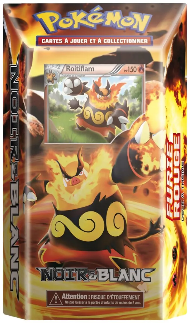 Pokémon Jcc - Deck à Thème -  Furie Rouge Noir & Blanc