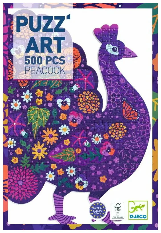 Puzz'art Peacock 500 Pièces Puzz'art Peacock 500 Pièces