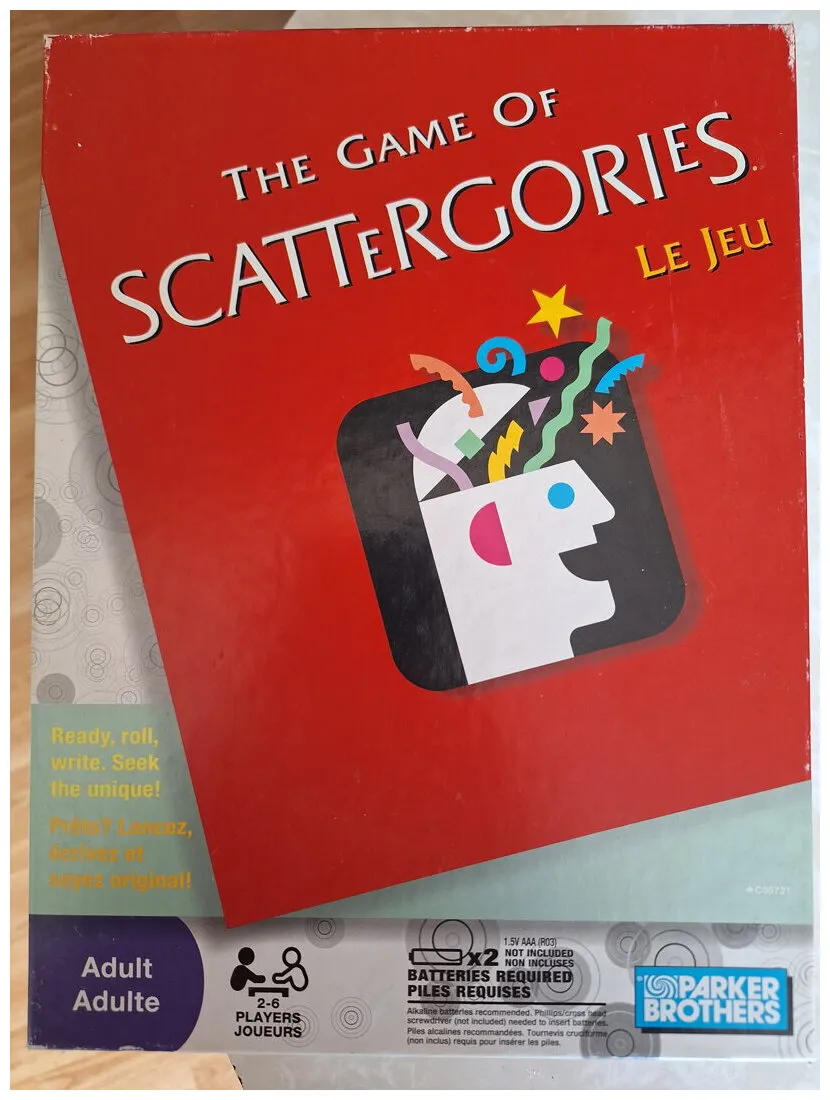 Scattergories Le Jeu Scattergories Le Jeu