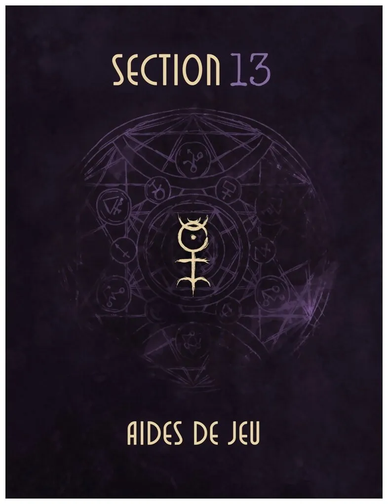 Section 13 - Aides De Jeu