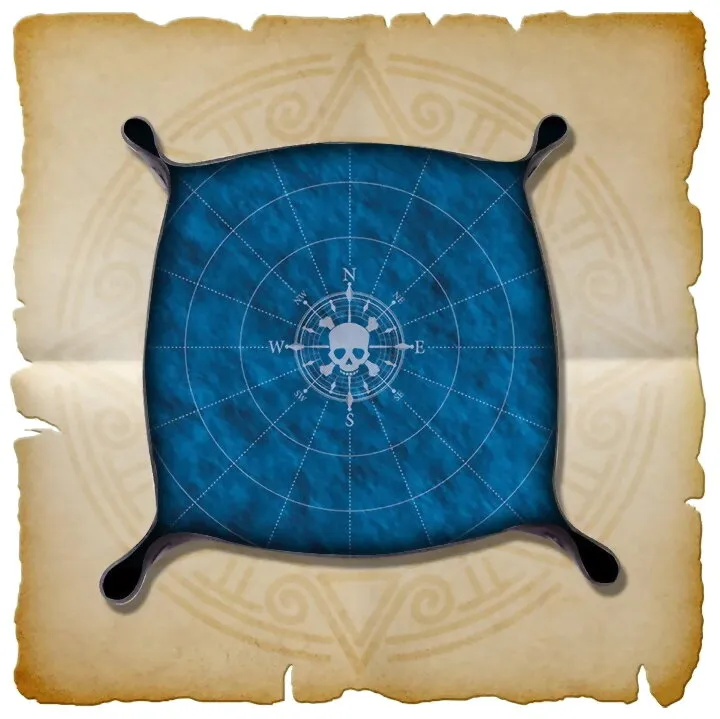 Skull Tales -  Neoprene Pirate Dice Tray