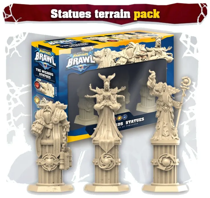Super Fantasy Brawl - The Wizards' Statues : Grand Masters Of Fabulosa
