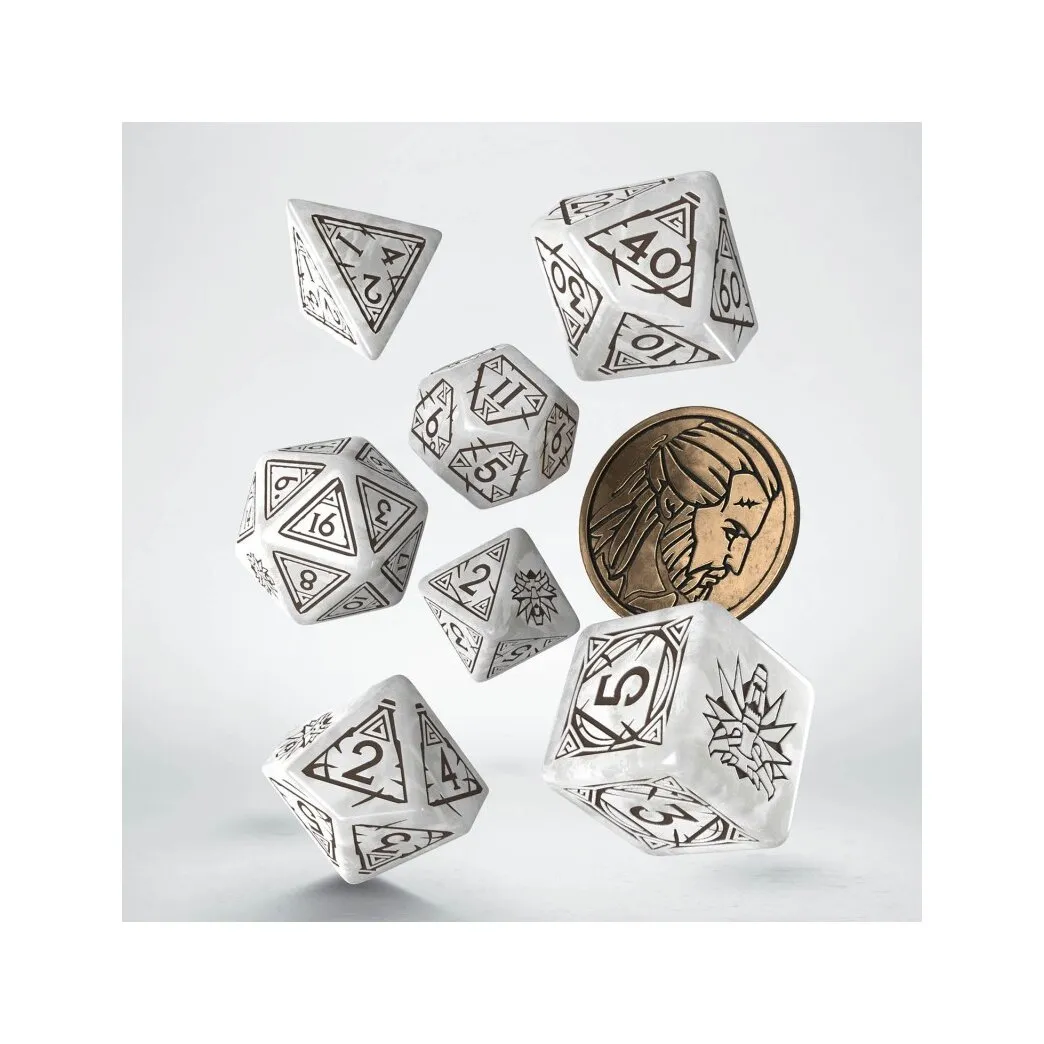 The Witcher Dice Set - Geralt - The White Wolf The Witcher Dice Set - Geralt - The White Wolf