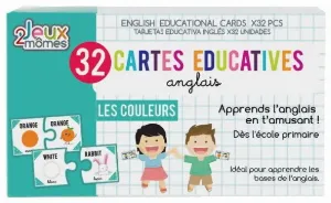 Image de 32 Cartes Éducatives - Anglais - Les Couleurs