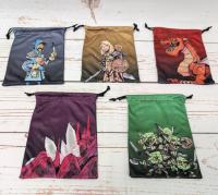 Image de Lot De 5 Sacs Vast: The Crystal Caverns En Tissu Avec Cordon
