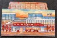 Image de Railroad Ink - Promo Board #2 – Red Train