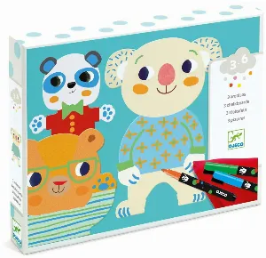 Image de Coffret Coloriage Djeco - Animaux