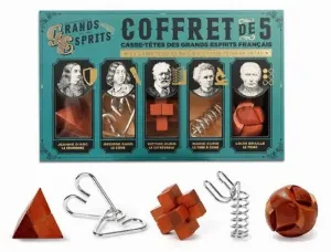 Image de Coffret De 5 Casse-têtes Grands Esprits Français