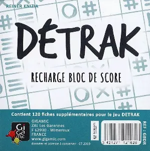 Image de Détrak - Detrak - Recharge Bloc De Score