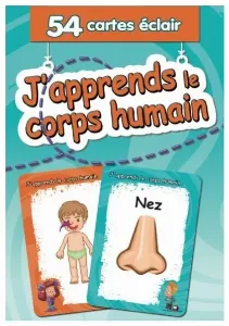 Image de J'apprends Le Corps Humain 54 Cartes Éclair