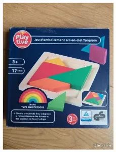 Image de Jeu D'emboitement Arc-en-ciel Tangram